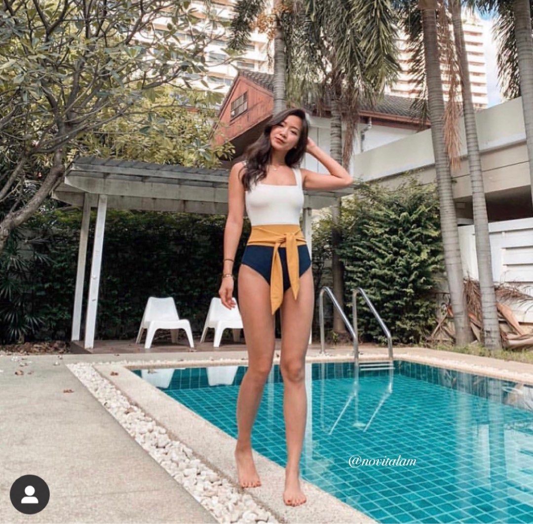 BNWT Pinksalt Tyra solid one piece swimwear Women s Fashion Swimwear Bikinis Swimsuits on Carousell