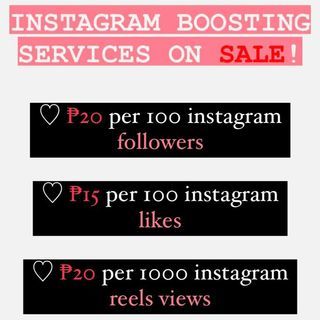 boosting Instagram followers, likes and views