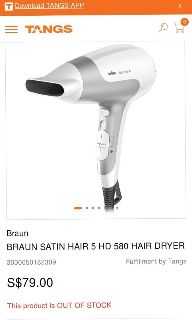 Braun hd580 top