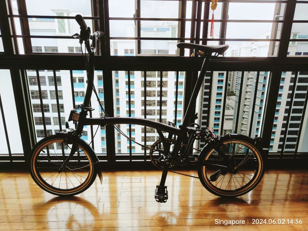 Brompton P line Midnight Black -M4L, Sports Equipment, Bicycles