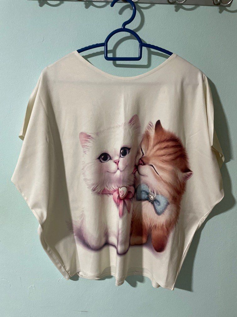 Cat Shirt Women s Fashion Tops Shirts on Carousell