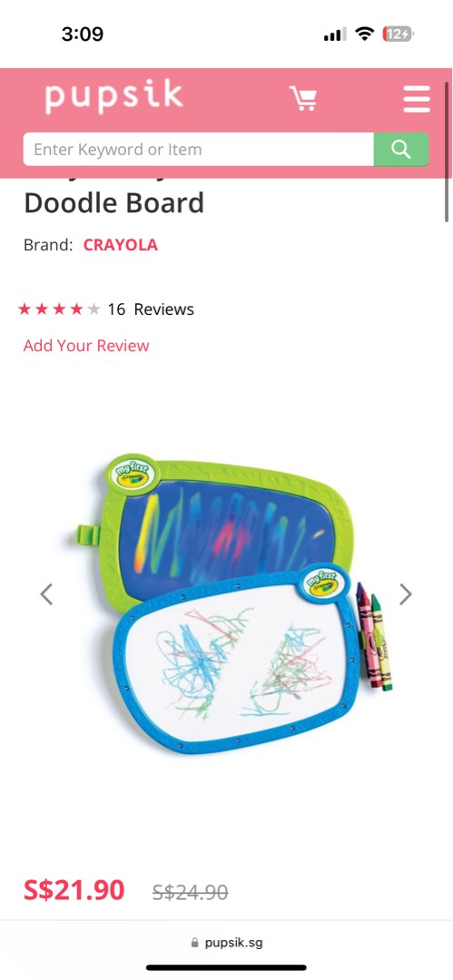 Crayola My First Double Doodle Board Babies Kids Infant Playtime on Carousell