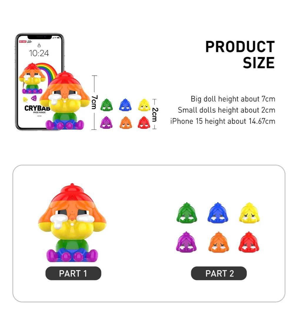 Crybaby Pride Parade Figurine, Hobbies & Toys, Toys & Games on