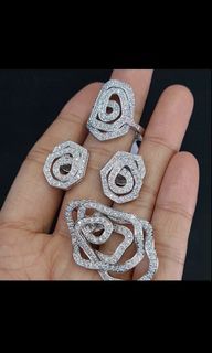 diamond ring earring necklace FASTBREAK 27.3grams 18k gold 5.0ct dia (LAST PRICE) COD METRO MANILA