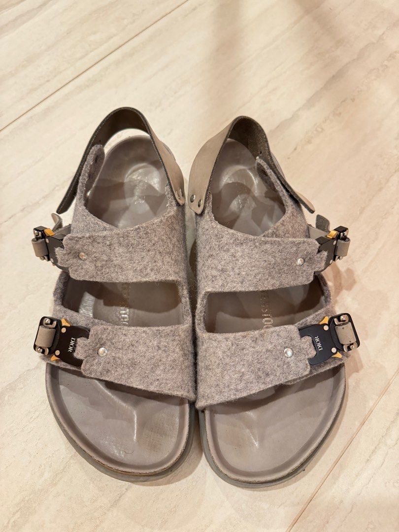 Dior by Birkenstock Milano Sandal Grey, Luxury, Sneakers 