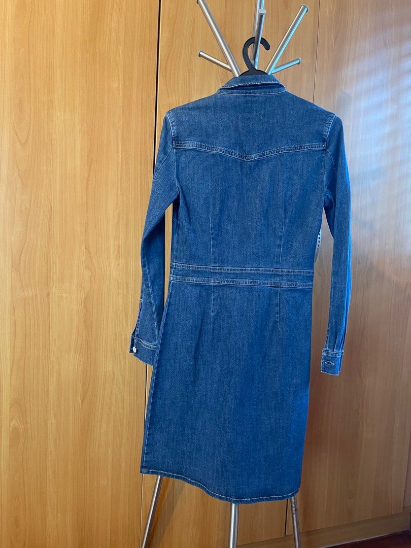 esprit denim dress Vintage Esprit Denim Dress, Ruffle Detail, Size 3T