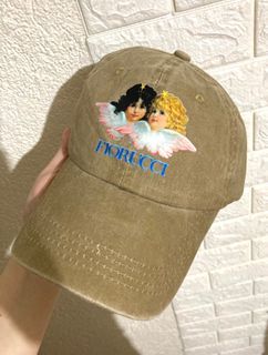 Fiorucci baseball cap beige | denim materal fiorucci cap for women for men unisex | y2k grunge punk alt coquette vintage caps