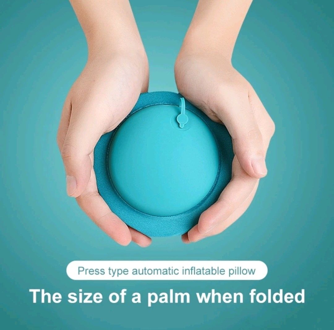 Foldable Inflatable Travel Air Pillow UShaped Neck Cushion Travel Neck