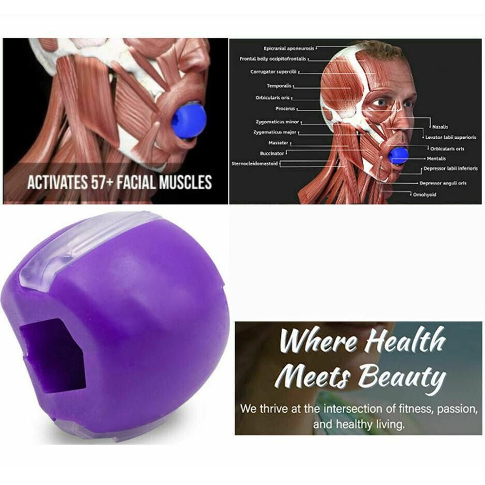 FREE Jawzrsize Facial Jaw Exerciser And Neck Toning Equipment Fitness Ball