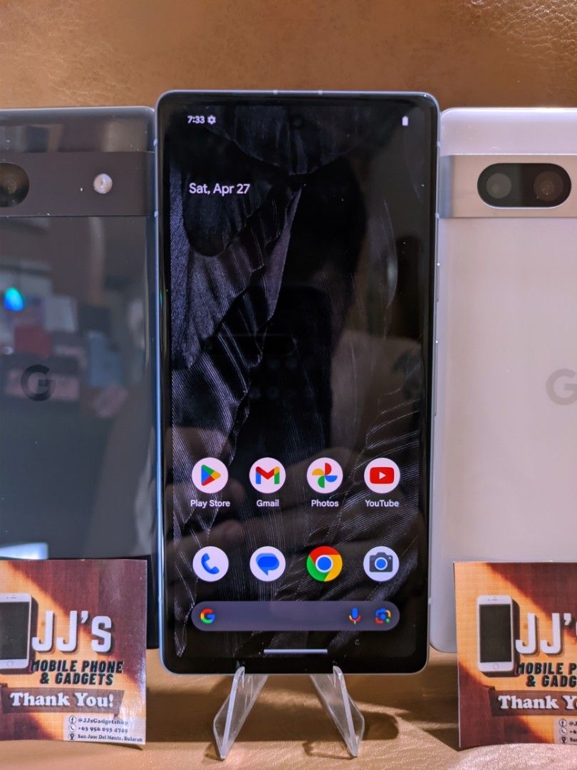 Google Pixel 7A 8+128GB US Variant Factory Unlocked (Category: Google Pixel) located in San Jose del Monte. Submitted by joaquinjyoshna (Listing ID 1306554807, Image 2). Description: Google Pixel 7A 8+128 US Variant Factory Unlocked ₱11,900 👉99% Smooth 👉Unli Reset 👉1 Month Warranty 👉NO Issue 👉Standard package+Free Case and Tempered Glass Quick Specifications👇 Released May 10 2023 OLED HDR 90Hz 6.1" 1080x2400 pixels CGG3 Android 14 Google Te