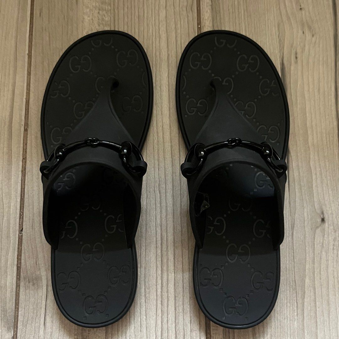 GUCCI BLACK SANDALS SIZE 6