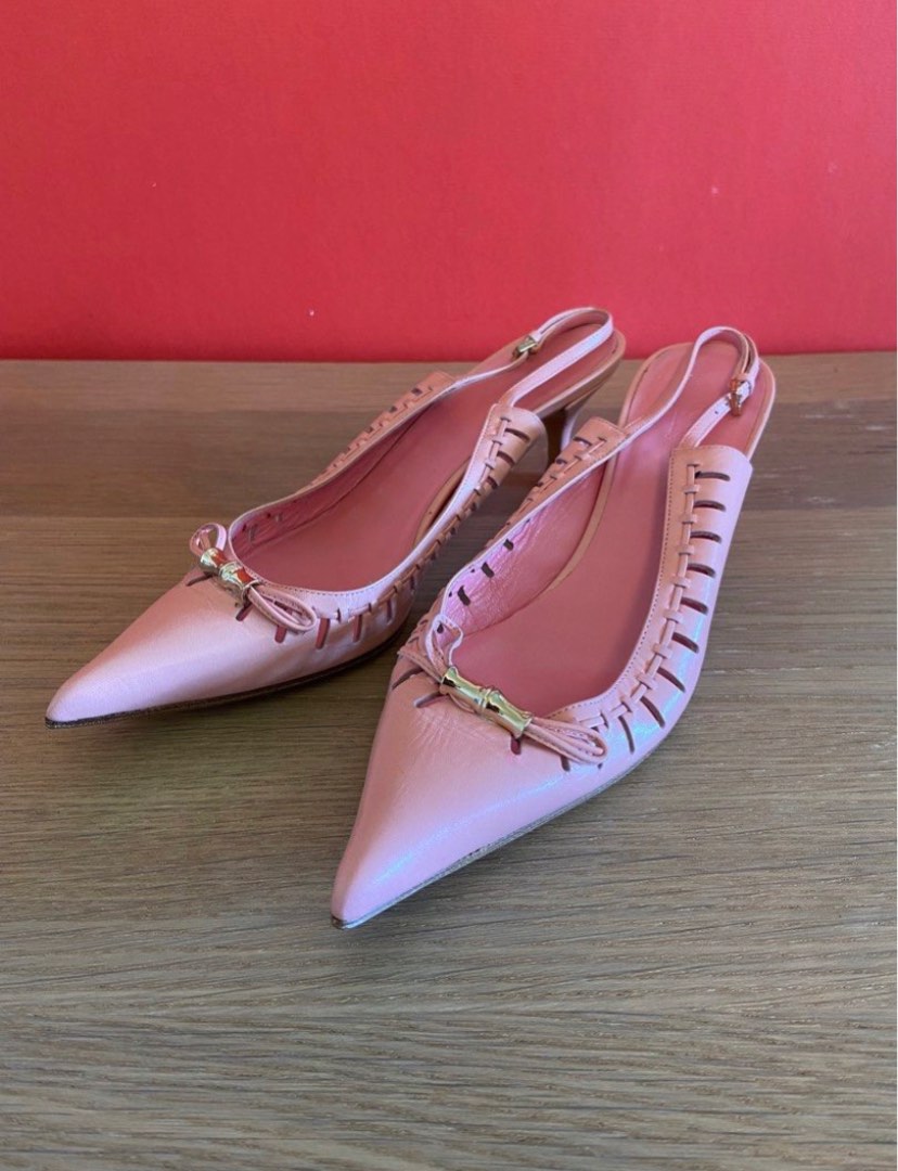 Gucci pink shoes heels hotsell