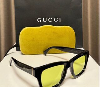 Gucci yellow lens sunglasses