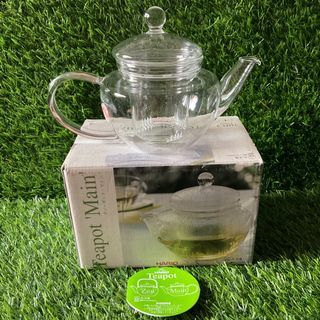 Hario Germany Jenaer Heatproof Teapot Glass TMN-3 with Diffuser and Lid Cover 450 ml with Box - P899.00
