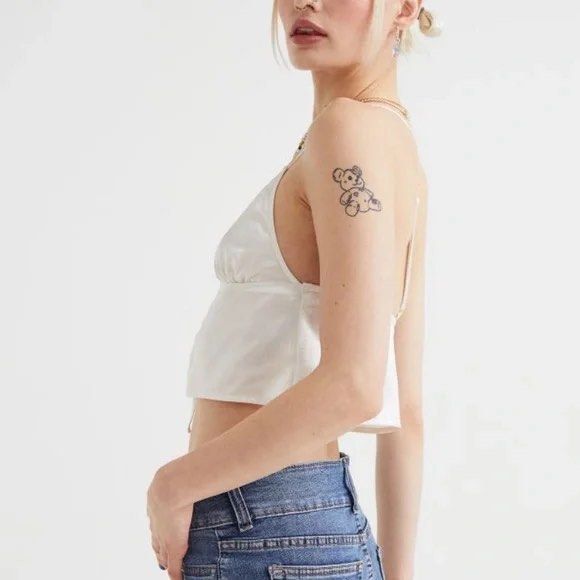 H&m satin top hot sale
