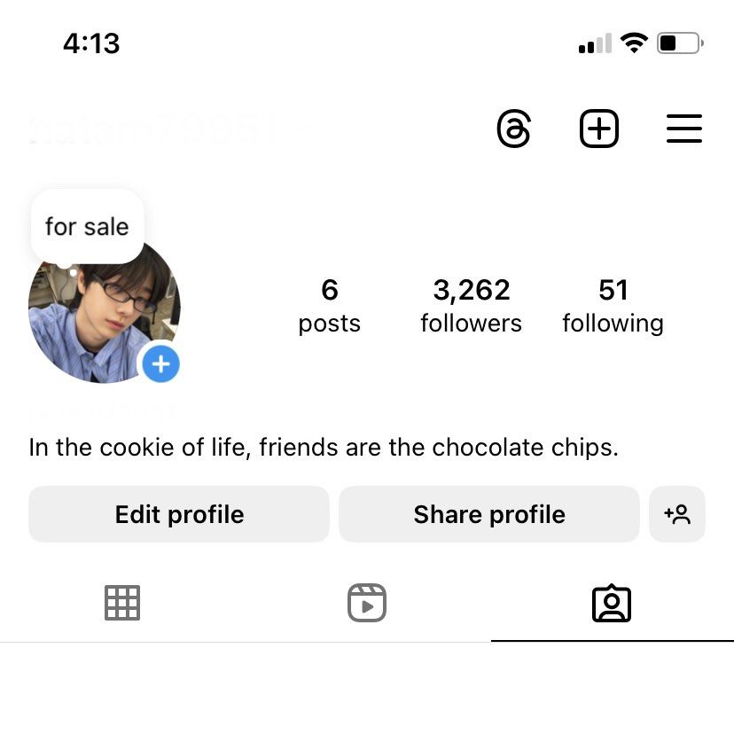 instagram account for sale (Category: Game Gift Cards & Accounts) located in Manila. Submitted by jirou.shoppe (Listing ID 1306600686, Image 1). Description: Selling this instagram account! Goods pang biz account or any purposes. Will bind your access thru <email>. Dm me lang po sa interested!.