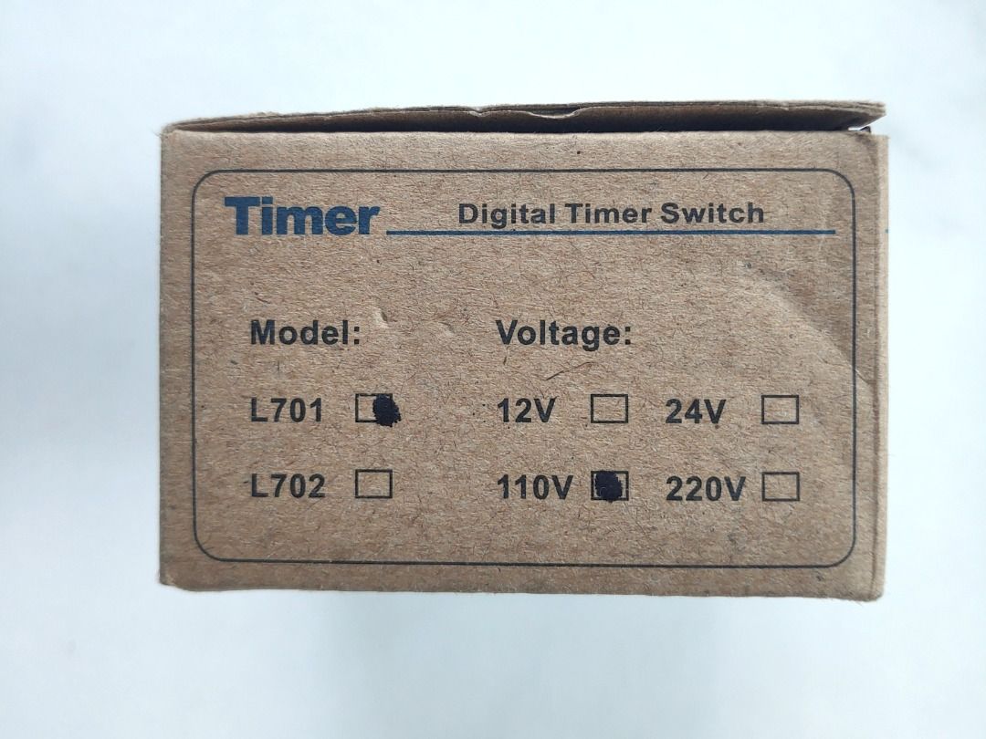 L701 Digital Timer Switch 定時開關, 家庭電器, 轉插器及插頭 Carousell