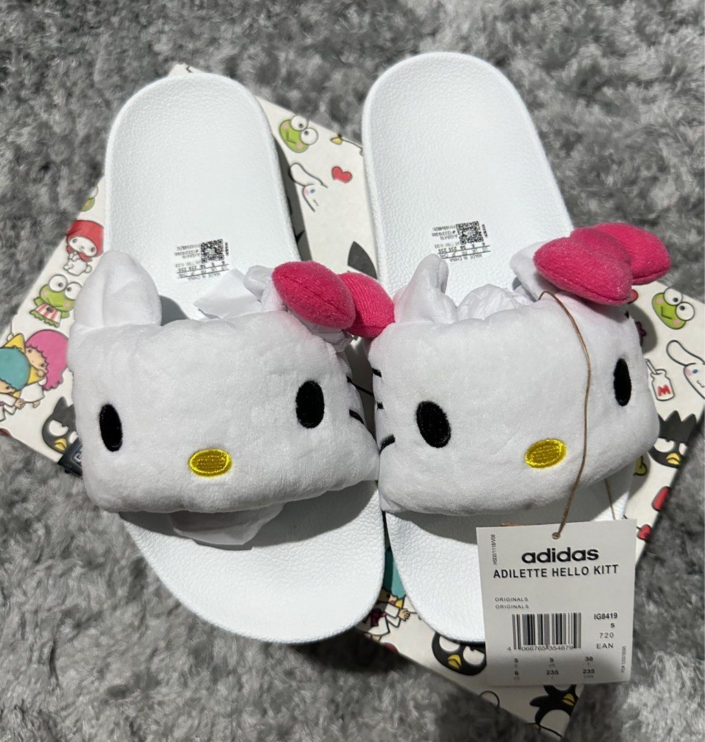 Adidas fur slippers hotsell