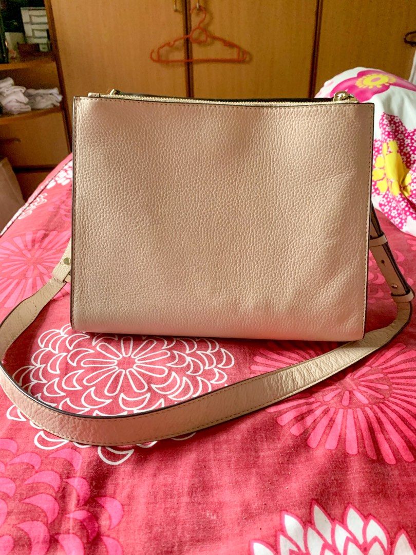 Michael Kors Gemma 30S9LGXS2T Soft Acorn butternut MD Pocket Satchel Luxury Bags Wallets on Carousell