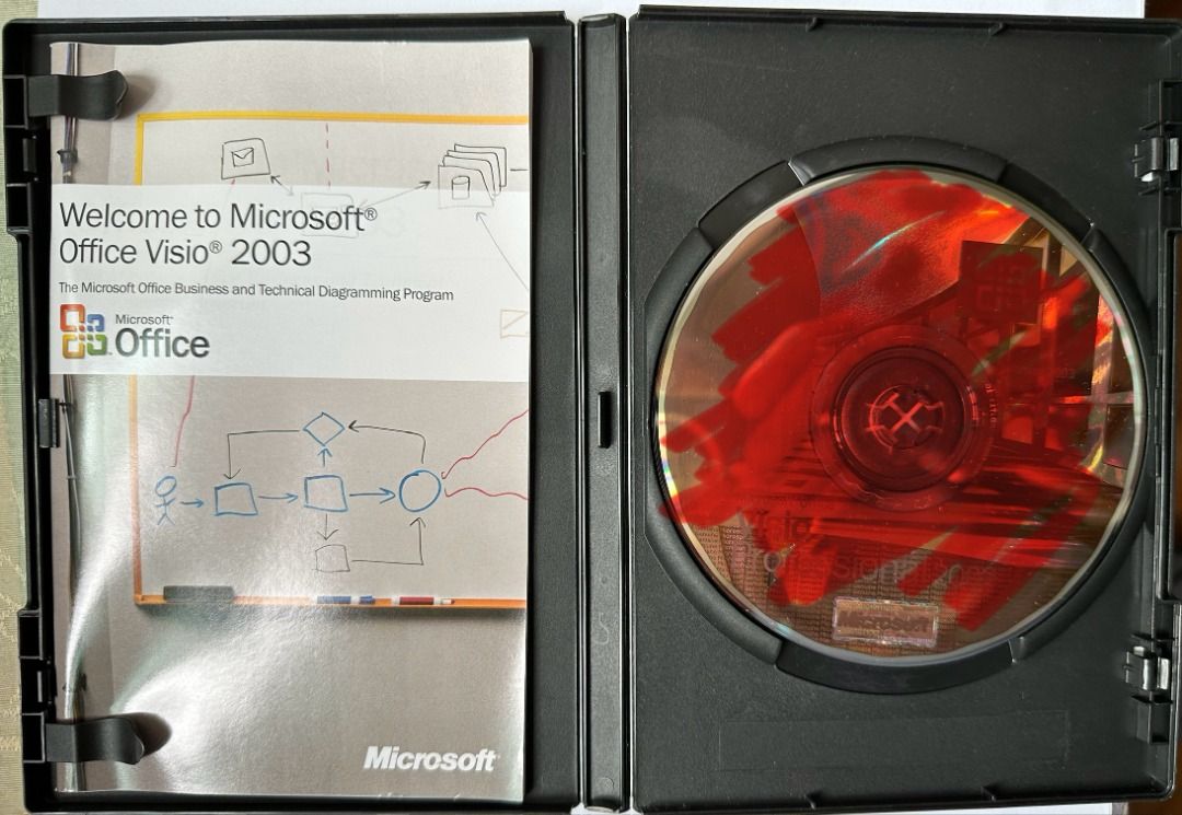Microsoft Office Visio Professional 2003 in Original Box (CD Edition ...