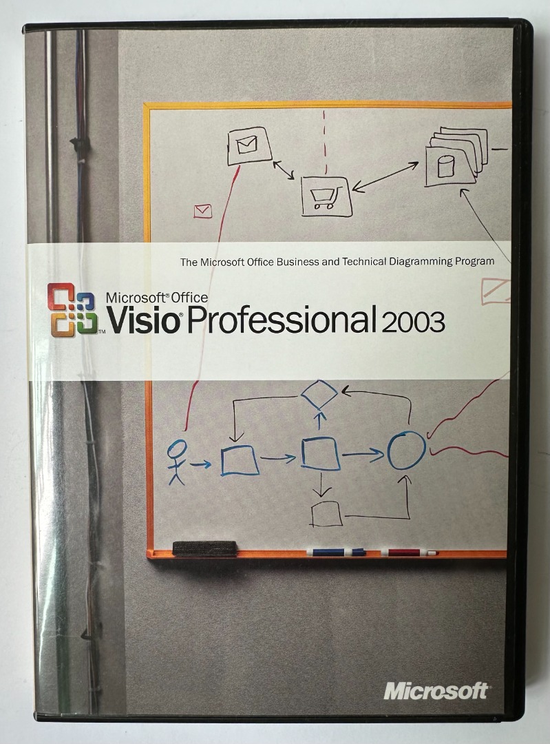 Microsoft Office Visio Professional 2003 in Original Box (CD Edition ...