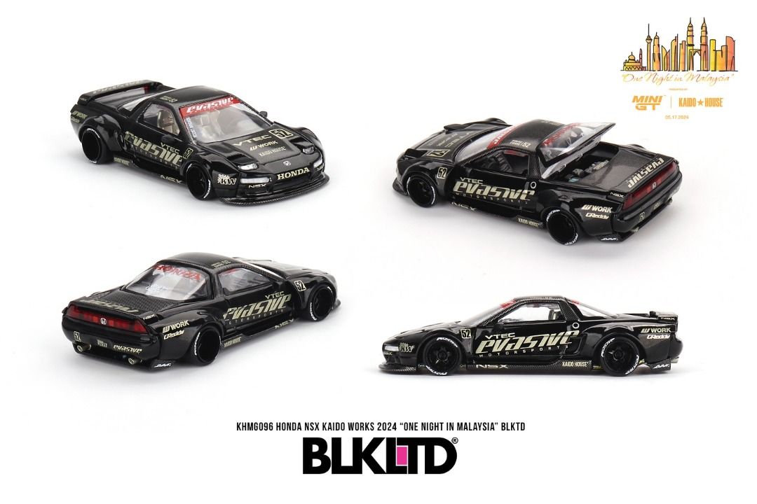 Mini GT Kaido House 馬拉限定KAIDO WORKS HONDA NSX BLKLTD Mini GT Kaido House 馬拉限定KAIDO WORKS HONDA NSX BLKLTD