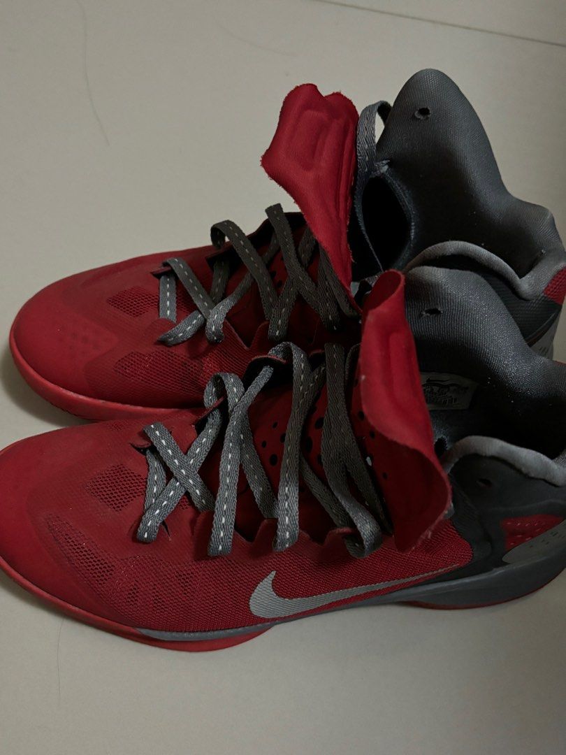 Nike High Top Shoes Red/Gray (Category: Sneakers) located in Santa Rosa. Submitted by aburipoke (Listing ID 1306596634, Image 2). Description: needs cleaning and repair.