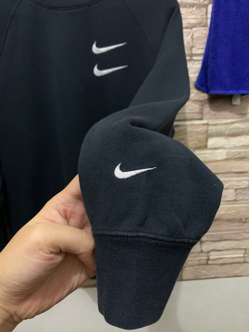 Sweat nike double swoosh noir online
