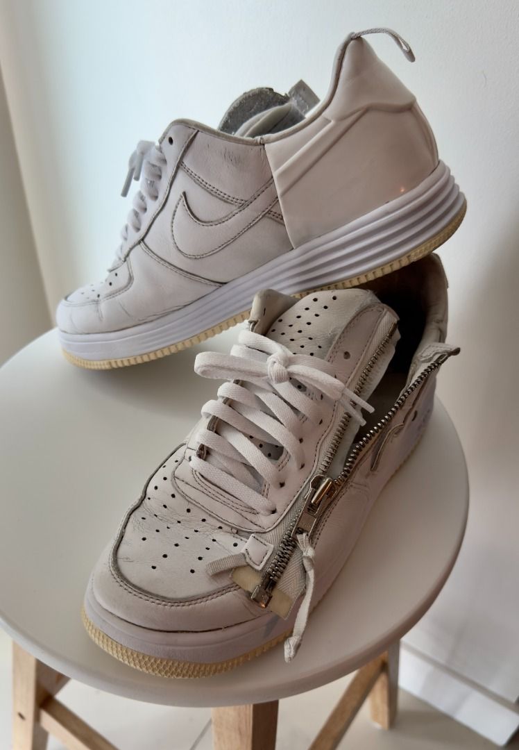 Nike x ACRONYM Lunar Force 1 Triple White 9.5 Men s Fashion Footwear Sneakers on Carousell