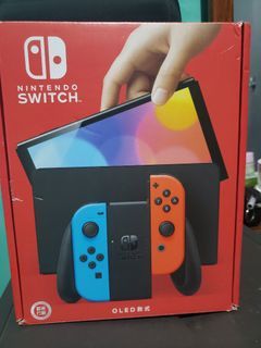 Nintendo switch oled neon red