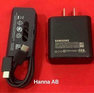 Original Authentic Set Samsung 45W Travel Power Adapter with Type C to C Cable Super Fast Charger