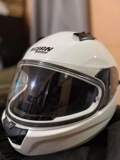 Original Nolan Plain White Full-faced Helmet