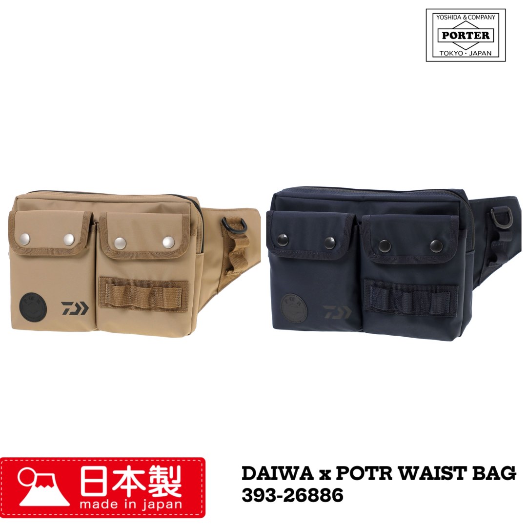 PORTER 吉田日本製斜孭袋DAIWA x POTR WAIST BAG 393-26886, 男裝, 袋