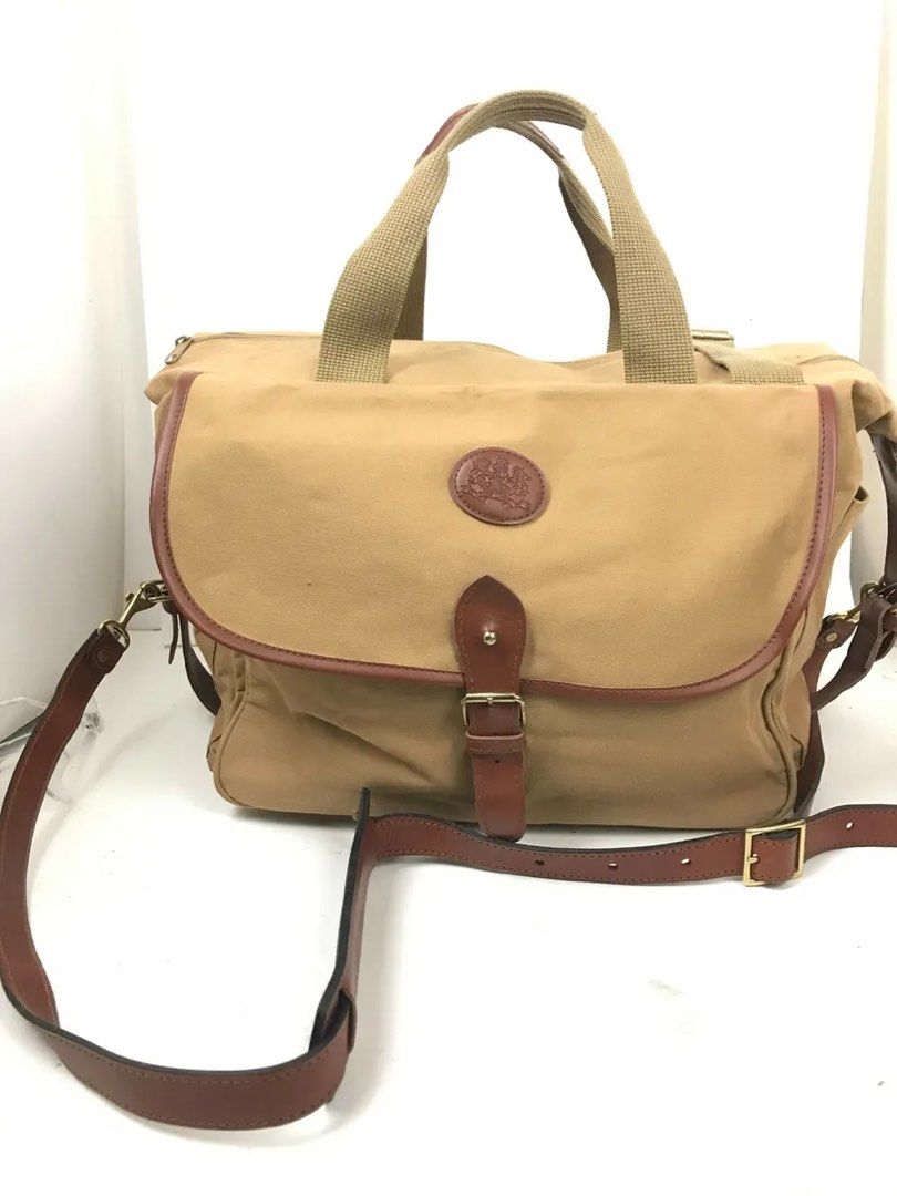 Ralph Lauren 2 way Canvas Messenger Shoulder Bag Khaki Women s Fashion Bags Wallets Cross body Bags on Carousell
