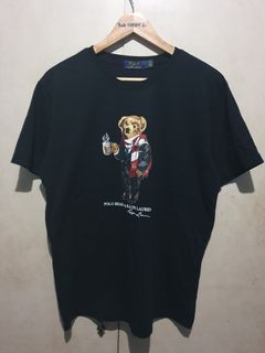 Ralph Lauren Polo Bear Black Shirt ( Gold Tag )