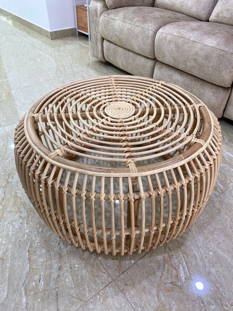 Rattan Coffee Table, Furniture & Home Living, Furniture, Tables & Sets ...
