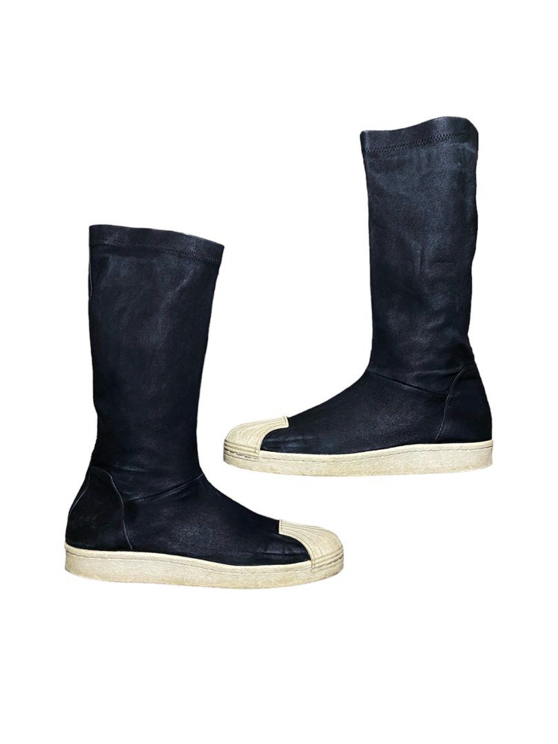 Rick Owens X Adidas Stan Smith Boot Black Men s Fashion Footwear Boots on Carousell
