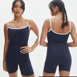 (S) GLASSONS One Piece Short Type Swimsuit