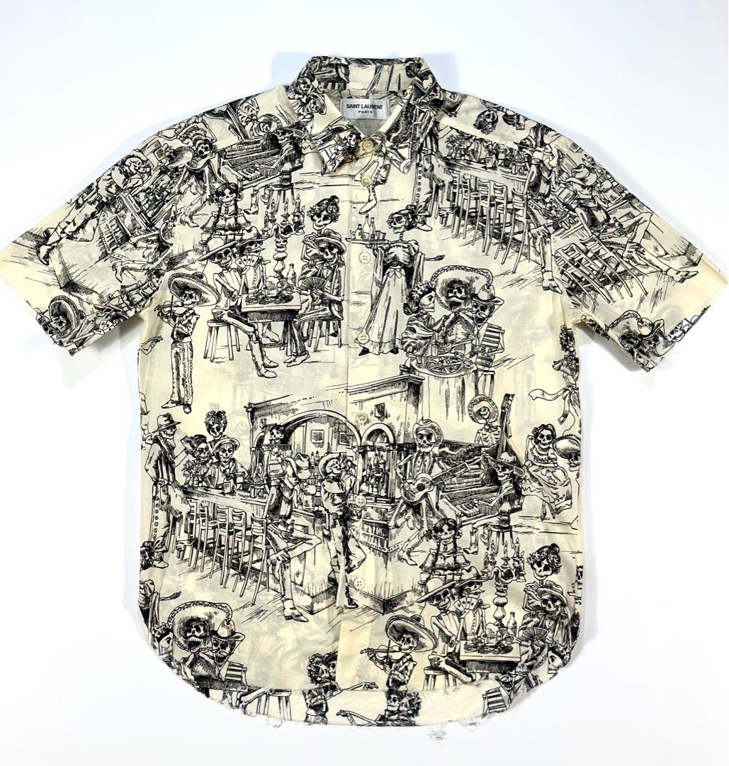 Saint laurent mexican party shirt hot sale