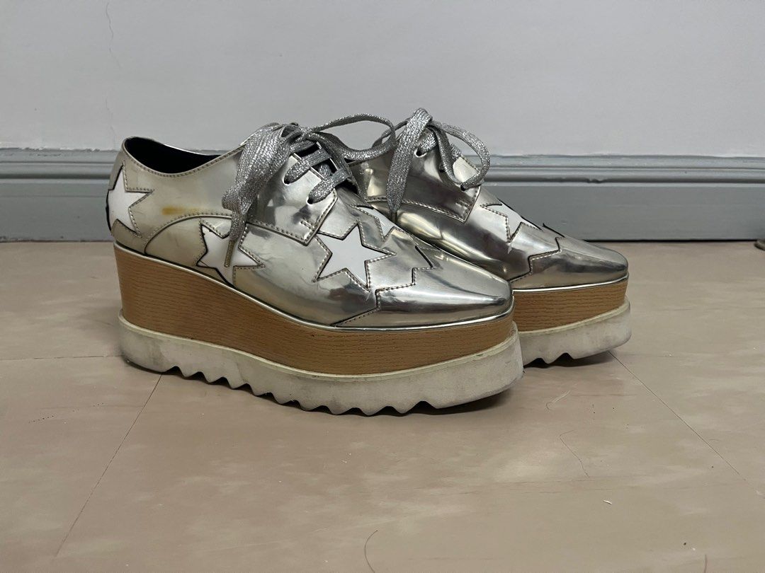 Super Sale Stella McCartney Elyse platform shoes Women s Fashion Footwear Wedges on Carousell