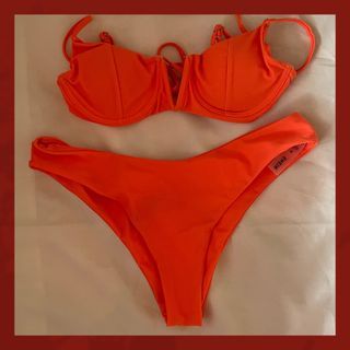 Shein Orange Bikini Set