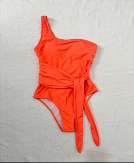 Shein Orange One Piece Swimsuit