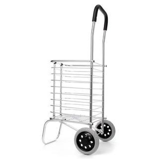 Shopping Trolley Shopping cart Trolley 2 Wheel Aluminium Trolley Shopping Cart Aluminium Body Portable Shopping Trolley