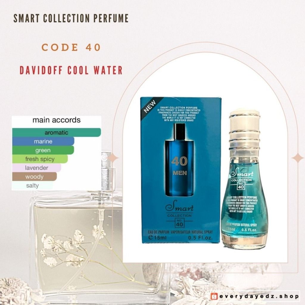 SMART COLLECTION FOR MEN - 40 David0ff Cool Water Men, Beauty ...