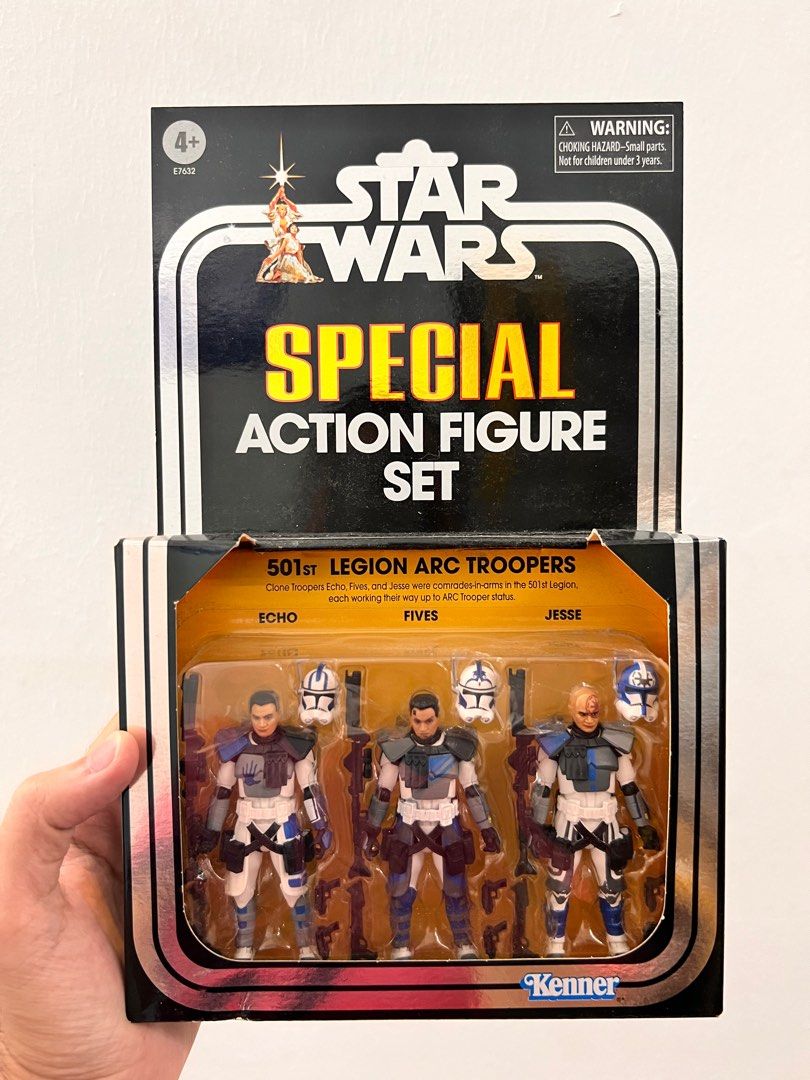 Star Wars Special Action Figure Set SDCC Luke Skywalker 501st Legion ARC Troopers Doctor Aphra Comic Set
