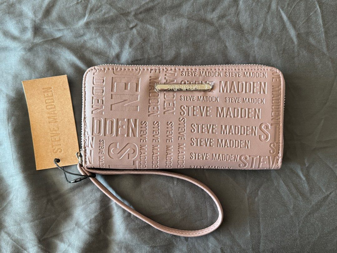 Steve Madden Card Case Wallet In Mauve - Slim Minimalist Wallet For Cards