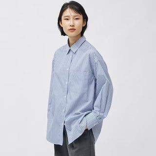 Striped Oversized Shirt [ Pre-order from Japan ]