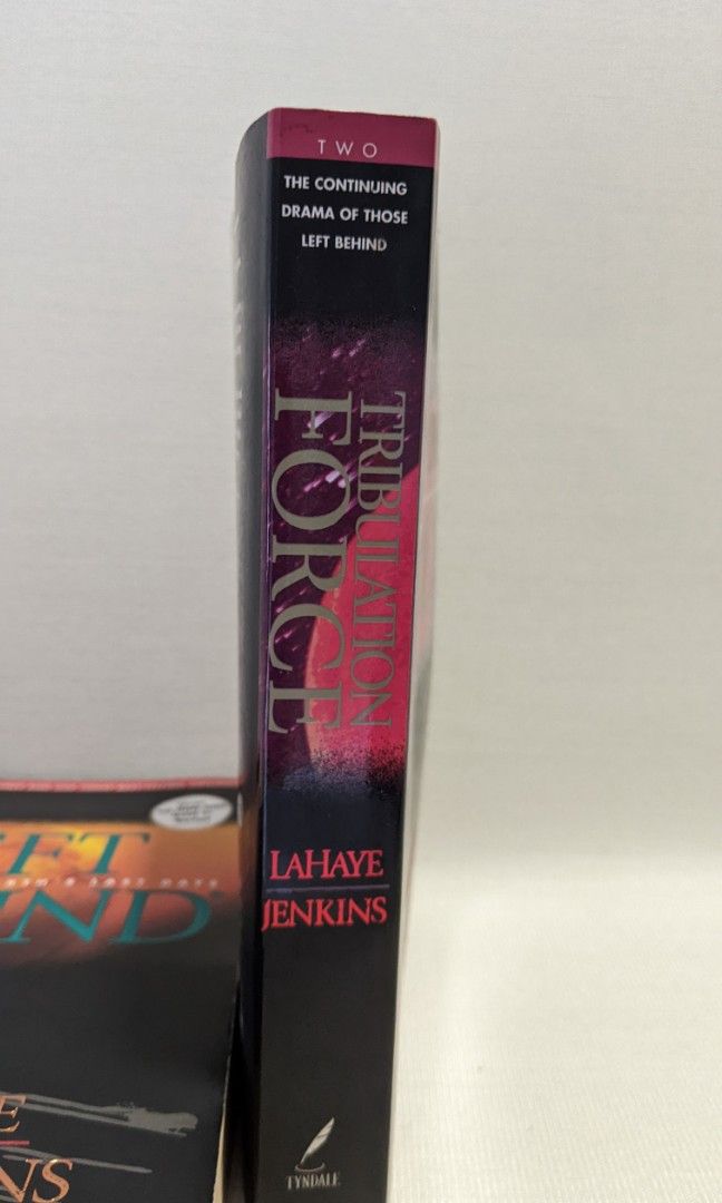 Tribulation Force, book 2 of Left Behind series (Category: Storybooks) located in Mandaluyong City. Submitted by clf97 (Listing ID 1306580486, Image 2). Description: Second book of the series on the apocalypse. Pages yellowed with age but otherwise in good condition..