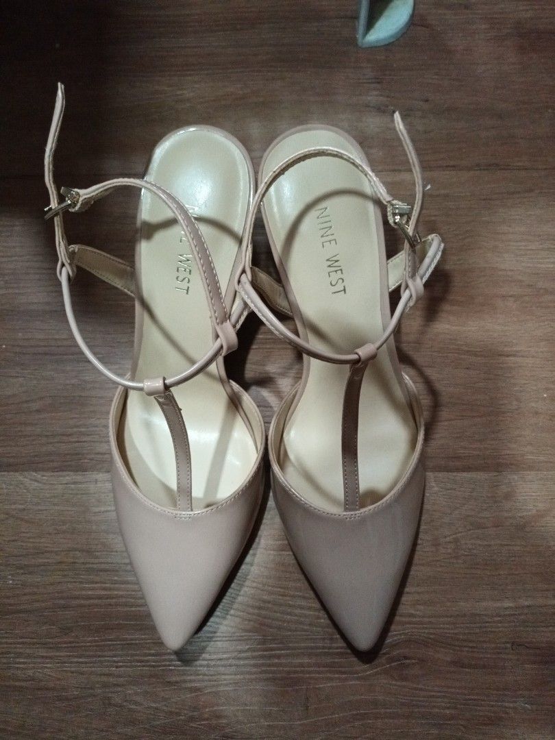 T strap heels Nine West Women s Fashion Footwear Heels on Carousell
