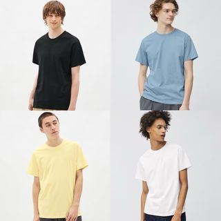 Unisex Cotton Crew Neck - GU by Uniqlo [ Pre-order from Japan ]